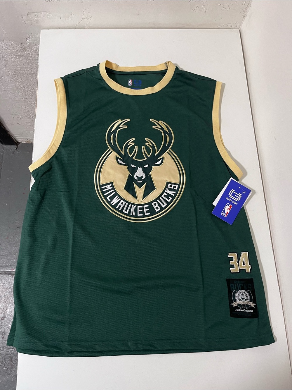 Giannis Antetokounmpo #34 Milwaukee Bucks Green Jersey